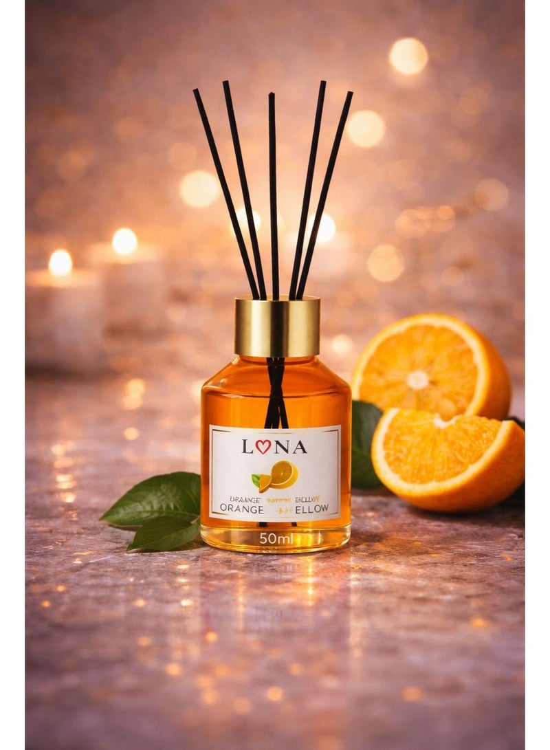 لونا ستور مجموعة معطر أعواد لونا – 3 × 50 مل (برتقال معتدل، خشب عطري، بنفسج) - Image 2